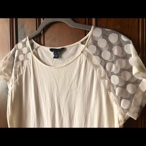 Sold ♥️ Size M Tommy Hilfiger Ivory Lace  T-shirt